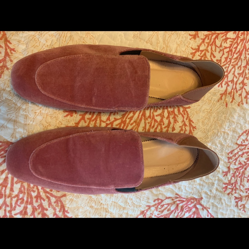 JCrew velvet convertible flat